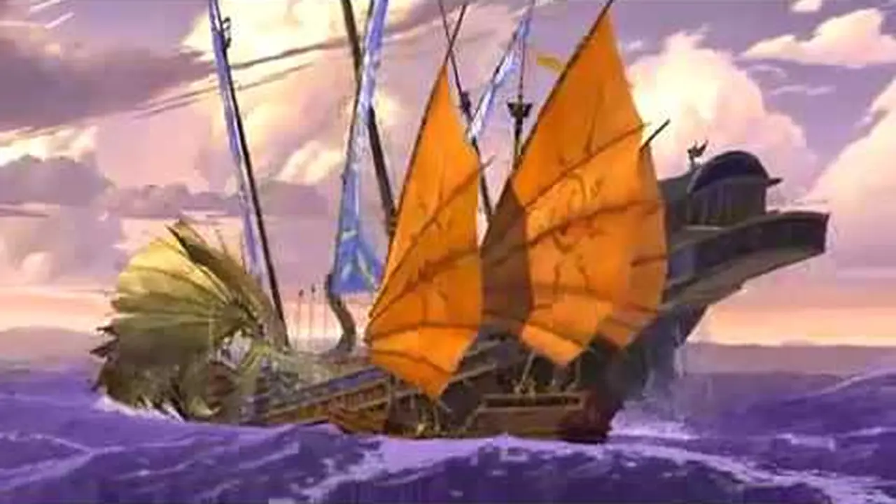 A frame from Sinbad: Legend of the Seven Seas